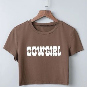 Cowgirl Cropped Tee!